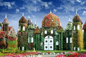 Ngắm các tác phẩm nghệ thuật từ hàng triệu bông hoa đang nở rộ ở Dubai Miracle Garden